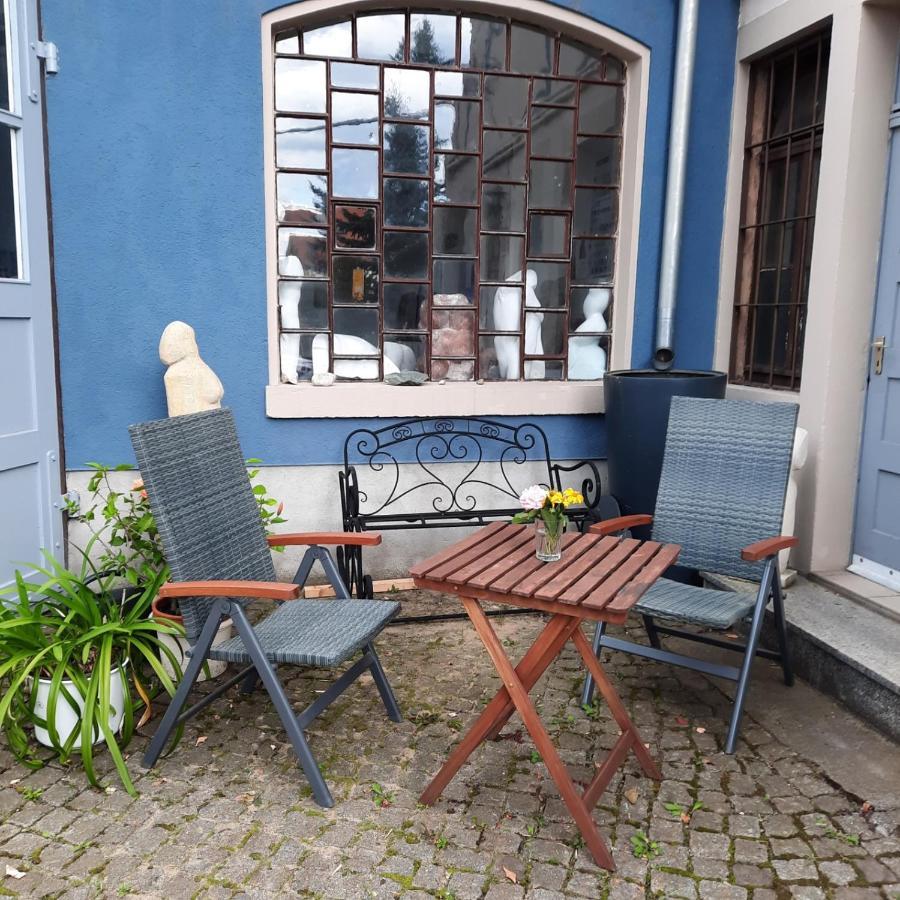 Kunstoase Am Blauen Haus Apartment Dresda Exterior foto
